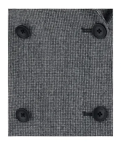 Tagliatore Double-breasted Structured Tech Fabric Pant Suit In Gray