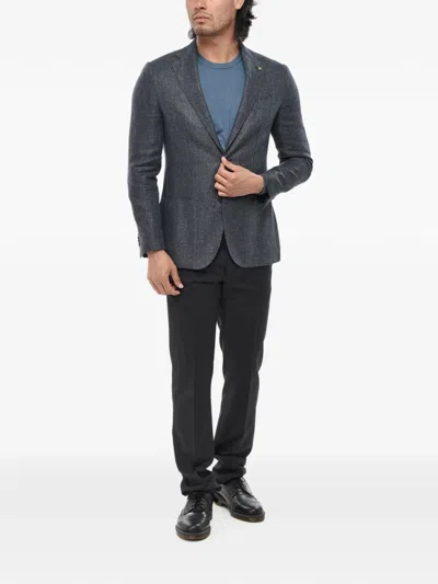 SINGLE-BREASTED PATCH-POCKET BLAZER