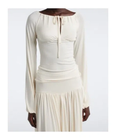 Aya Muse Elya Top In White