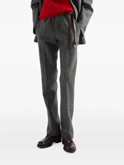 Prada Wool Pants In Gray