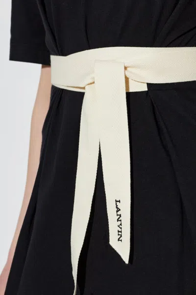 Lanvin Belted T-shirt In Multi