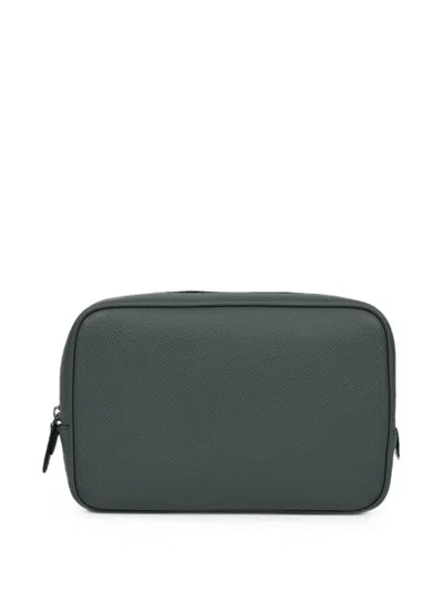 Smythson 오거나이저 테크 레더 파우치 In Green