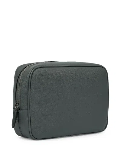 Smythson 오거나이저 테크 레더 파우치 In Green