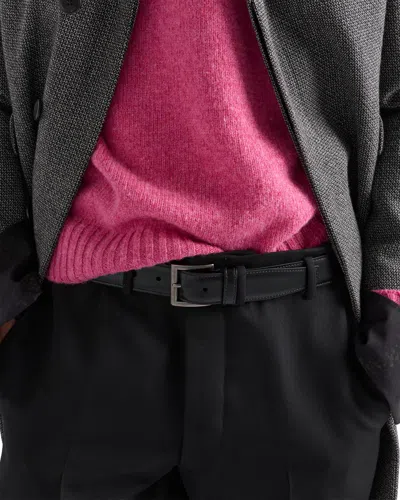 Prada Leather Belt In Black
