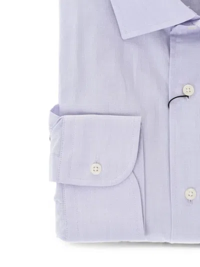 Corneliani Flap-pocket Shirt In Blue
