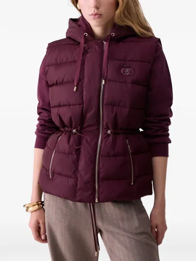 Liu •jo Short Padded Nylon Jacket In Multi