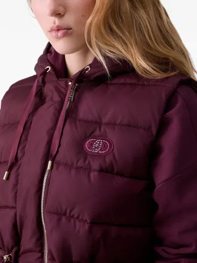Liu •jo Short Padded Nylon Jacket In Multi