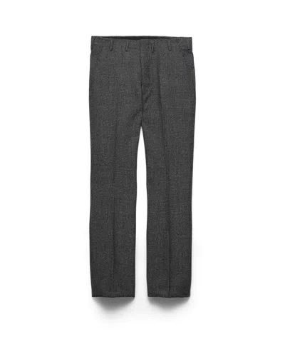 Prada Wool Pants In Grey