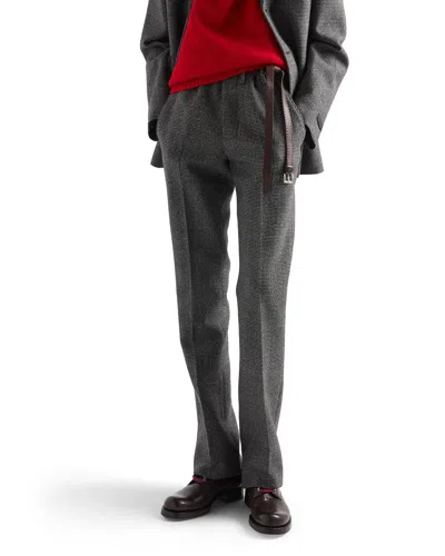 Prada Wool Pants In Grey