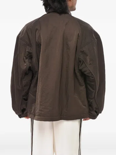 Hed Mayner X Reebok Multi-pocketed Jacket In Brown