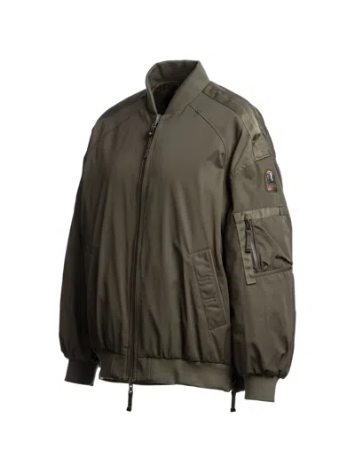 Parajumpers 밤 리버서블 퀼팅 봄버 재킷 In Green