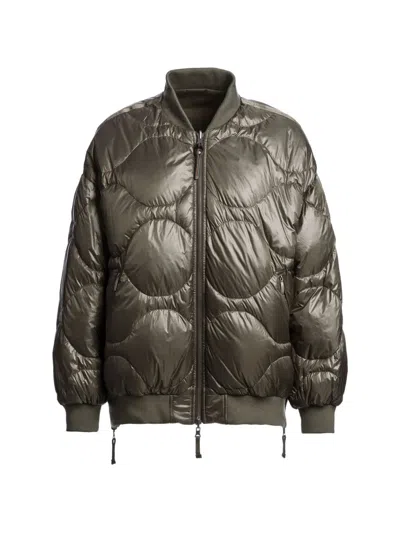 Parajumpers 밤 리버서블 퀼팅 봄버 재킷 In Green