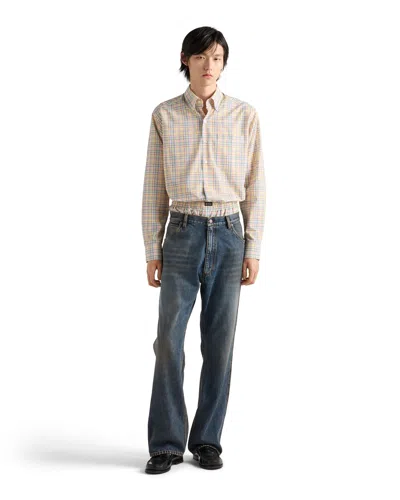 Prada Five-pocket Denim Jeans In Blue