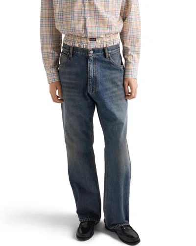 Prada Five-pocket Denim Jeans In Blue