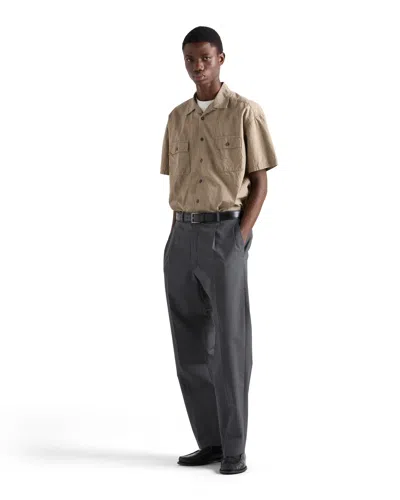 Prada Cotton-blend Shirt In Gray