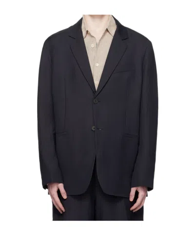 Studio Nicholson Single-breasted Blazer In Blue
