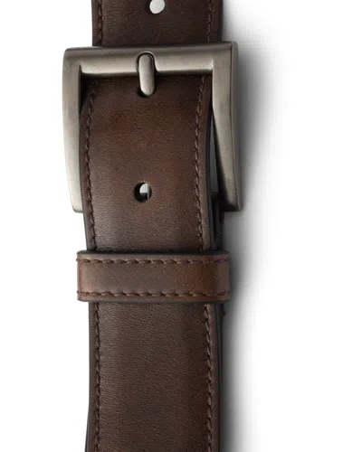Prada Antiqued Leather Belt In Brown