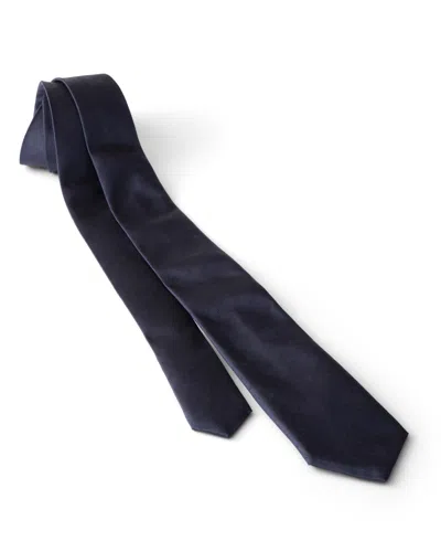 Prada Silk Tie In Navy