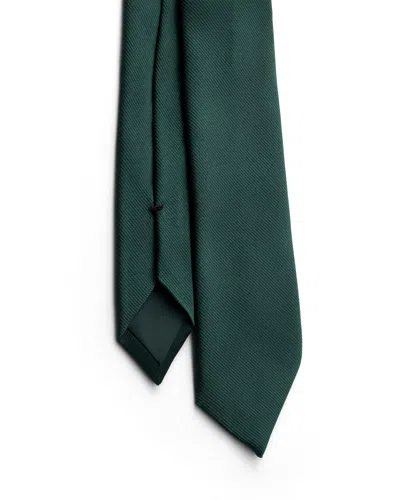 Prada Silk Tie In Bottle Green