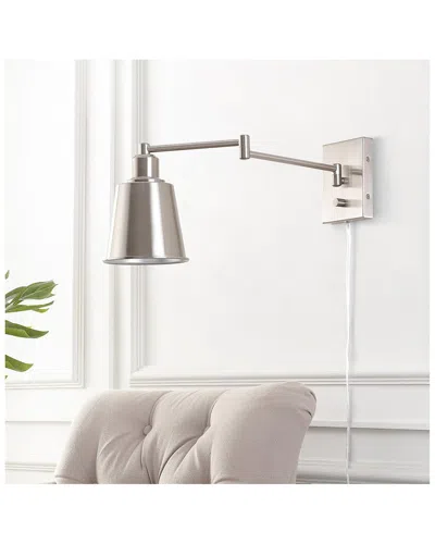 Jonathan Y Cary Swing Arm Wall Light In Silver