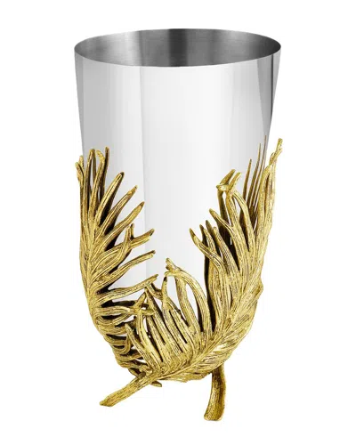 Michael Aram Palm Medium Vase In Gold
