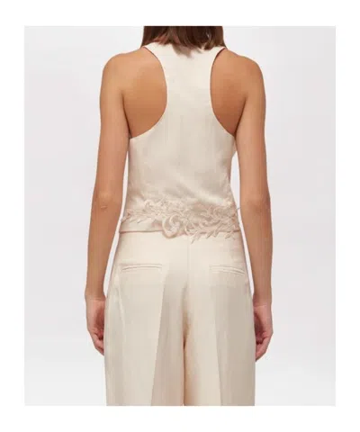 Blugirl Button-front Vest In Neutral