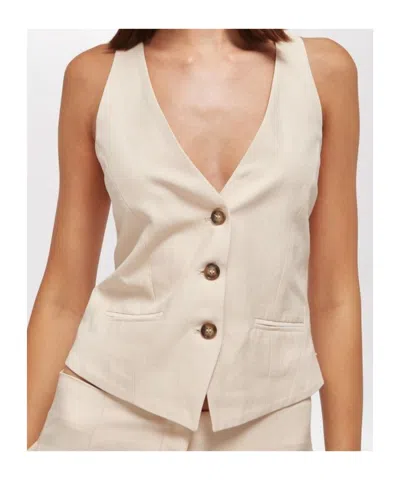 Blugirl Button-front Vest In Neutral