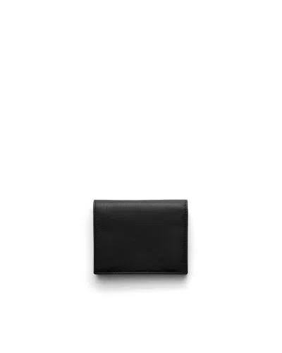 Prada Small Leather Wallet In Black