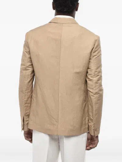 Givenchy Single-breasted Flap-pocket Blazer In Brown