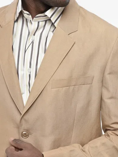 Givenchy Single-breasted Flap-pocket Blazer In Brown