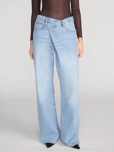 Frame Belt-loop Jeans In Blue