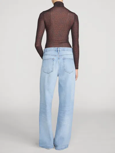 Frame Belt-loop Jeans In Blue