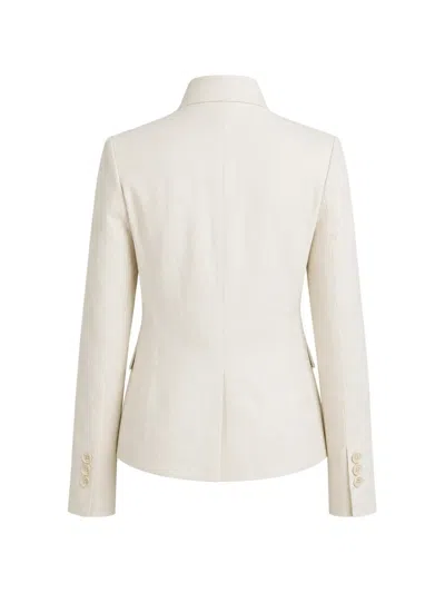 Forme D'expression Cropped Single-breasted Jacket In White
