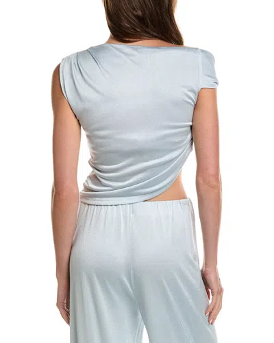 Lamarque Evonne One Shoulder Top In Blue