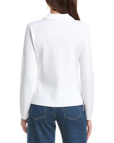 St John St. John Four Pocket Collared Jacket In White