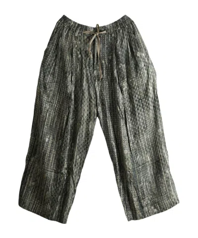 Ziggy Chen Digital Print Drawstring Trousers In Multi