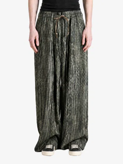Ziggy Chen Digital Print Drawstring Trousers In Multi