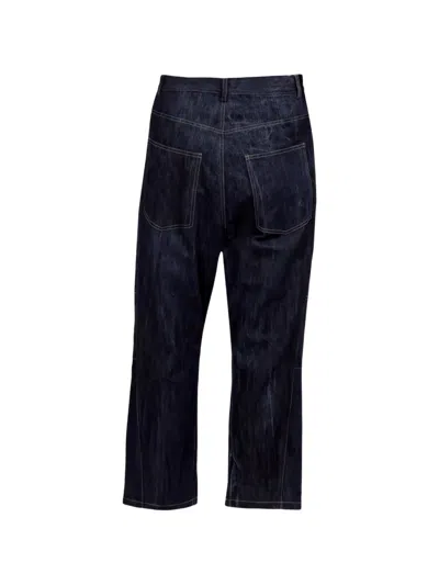 Forme D'expression Skew Five-pocket Jeans In Blue