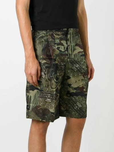 Shop Givenchy Camouflage Print Bermuda Shorts