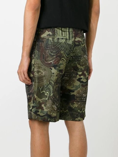 Shop Givenchy Camouflage Print Bermuda Shorts
