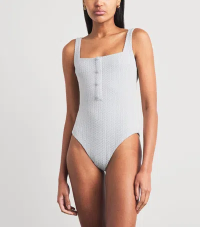 Devon Windsor Herringbone Layla Swimsuit In Multi