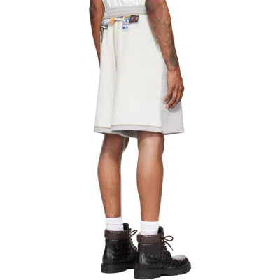 We11 Done Gray Inside-out Bermuda Sweat Shorts In Pattern