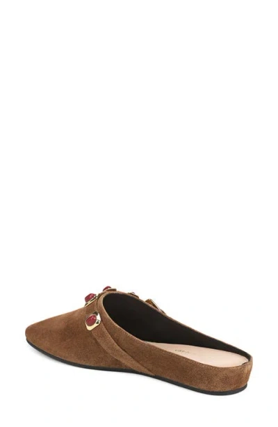 Veronica Beard Narcisa Flat Mule In Brown