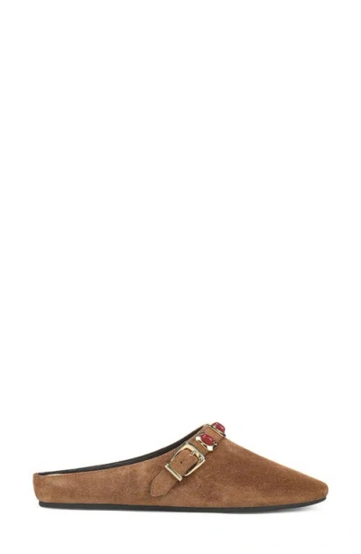 Veronica Beard Narcisa Flat Mule In Brown