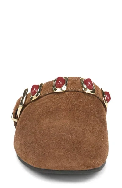 Veronica Beard Narcisa Flat Mule In Brown