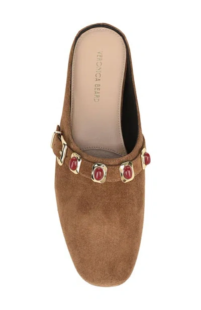 Veronica Beard Narcisa Flat Mule In Brown