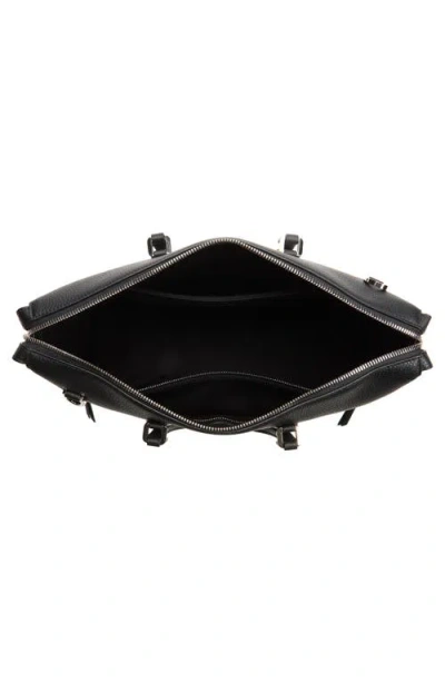 Dolce & Gabbana Pebbled-leather Briefcase In Black
