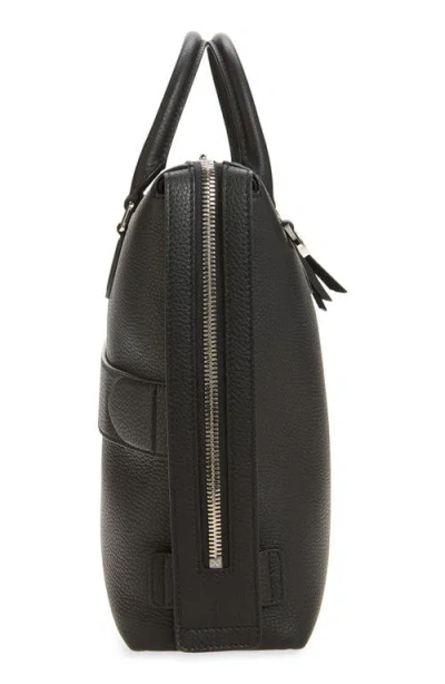 Dolce & Gabbana Pebbled-leather Briefcase In Black