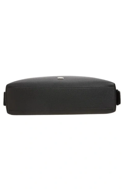 Dolce & Gabbana Pebbled-leather Briefcase In Black