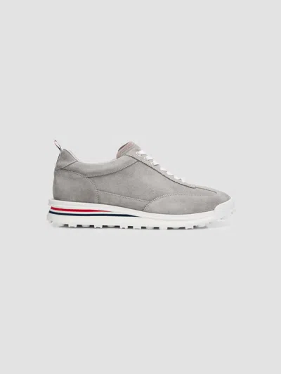 Thom Browne Tech Runner Sneakers In Silver